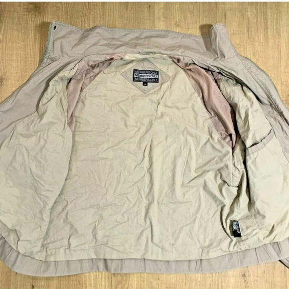 Vintage Members Only Racer Jacket Cotton Leather - Picture 3 of 8